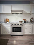 Thor Kitchen 36-Inch 6.0 Cu. Ft Single Oven Professional Gas Range in Stainless Steel LRG3601U