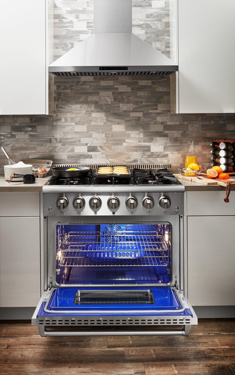 Thor Kitchen 36 in. Professional Gas Range in Stainless Steel 