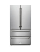 Thor Kitchen 36-Inch 22.5 cu. ft Freestanding French Door Refrigerator with Ice Maker in Stainless Steel