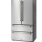 Thor Kitchen 36-Inch 22.5 cu. ft Freestanding French Door Refrigerator with Ice Maker in Stainless Steel