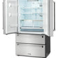 Thor Kitchen 36-Inch 22.5 cu. ft Freestanding French Door Refrigerator with Ice Maker in Stainless Steel