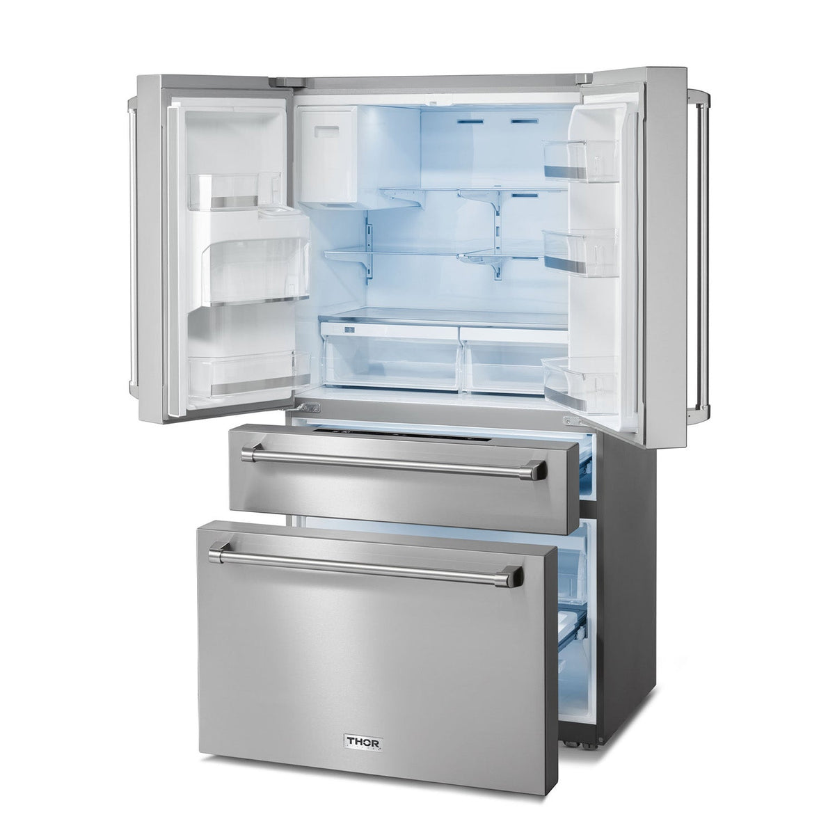 THOR Refrigerator with Water Dispenser without background