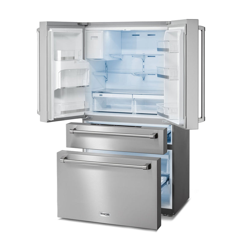 THOR Refrigerator with Water Dispenser without background
