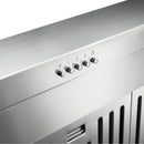 Thor Kitchen 36” Professional Wall Mount Pyramid Range Hood with 800 CFM Motor in Stainless Steel TRH36P