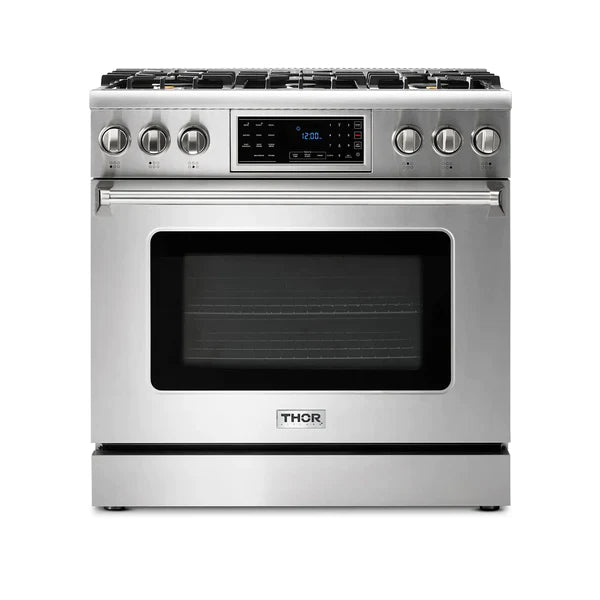 Thor Kitchen 36 Inch Tilt Panel Professional Gas Range 