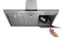 Thor Kitchen 6-Piece Appliance Package - 36-Inch Electric Range, Wall Mount Range Hood, Refrigerator, Dishwasher, Microwave, and Wine Cooler in Stainless Steel