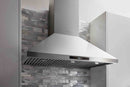 Thor Kitchen 6-Piece Appliance Package - 36-Inch Electric Range, Wall Mount Range Hood, Refrigerator, Dishwasher, Microwave, and Wine Cooler in Stainless Steel