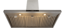 Thor Kitchen 36-Inch Wall Mount LED Light Range Hood in Stainless Steel HRH3607