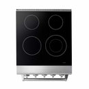 Thor Kitchen 4-Piece Appliance Package - 24-Inch Electric Range, Refrigerator with Water Dispenser, Dishwasher, & Microwave Drawer in Stainless Steel