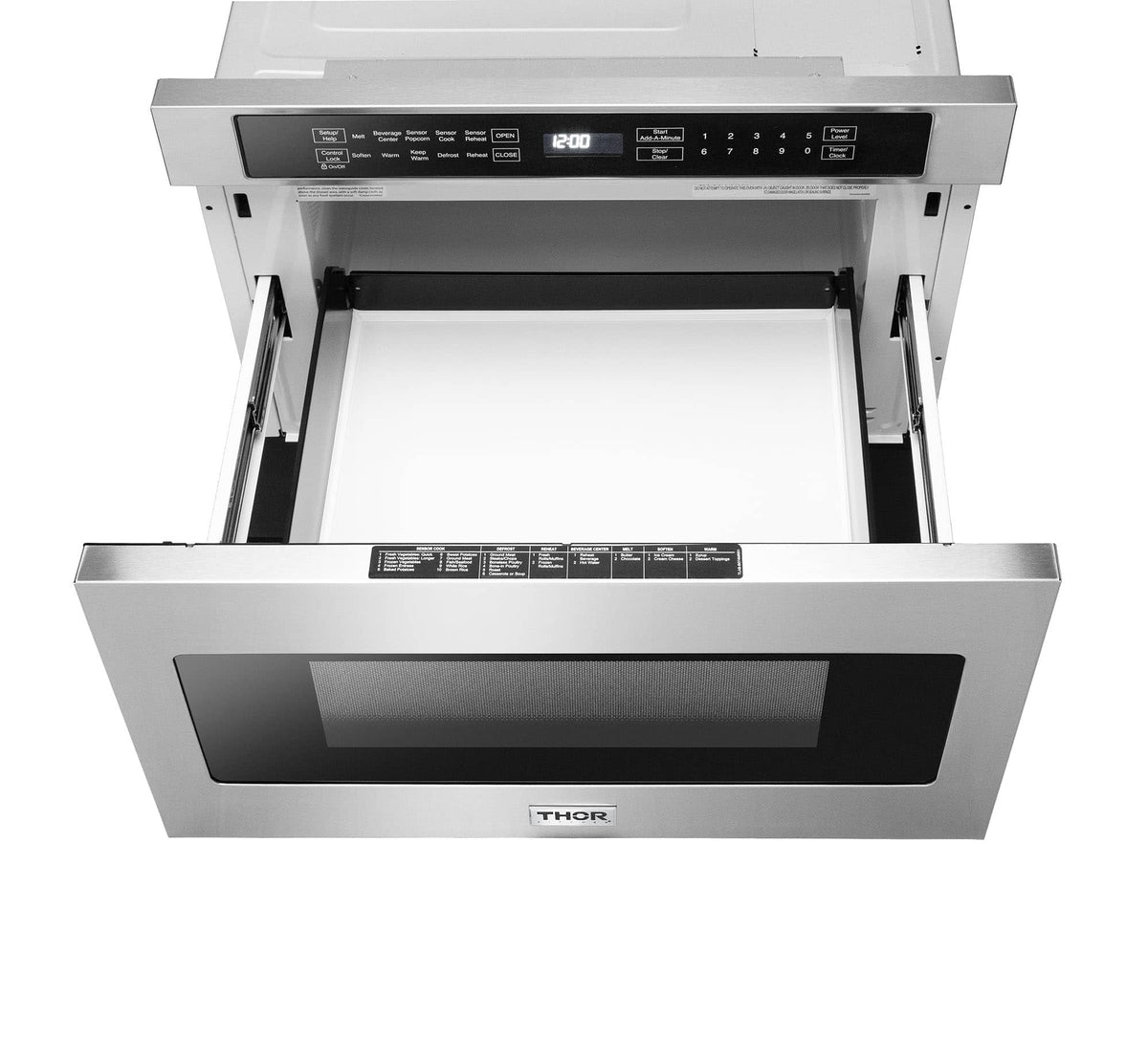 Thor Kitchen 4-Piece Appliance Package - 30-Inch Electric Range with Tilt Panel, Refrigerator with Water Dispenser, Wall Mount Hood, & Dishwasher in Stainless Steel