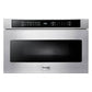 Thor Kitchen 4-Piece Appliance Package - 36-Inch Electric Range with Tilt Panel, French Door Refrigerator, Dishwasher, and Microwave Drawer in Stainless Steel
