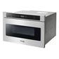Thor Kitchen 4-Piece Appliance Package - 36-Inch Electric Range, French Door Refrigerator, Dishwasher, and Microwave Drawer in Stainless Steel