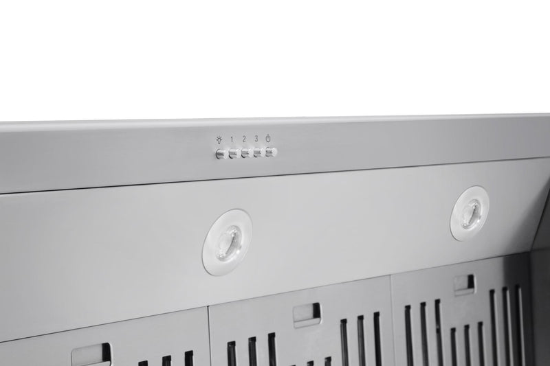 Thor Kitchen 4-Piece Appliance Package - 48-Inch Gas Range, Under Cabinet 16.5-Inch Tall Hood, Refrigerator with Water Dispenser, & Dishwasher in Stainless Steel