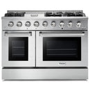 Thor Kitchen 4-Piece Pro Appliance Package - 48-Inch Gas Range, French Door Refrigerator, Dishwasher, and Microwave Drawer in Stainless Steel