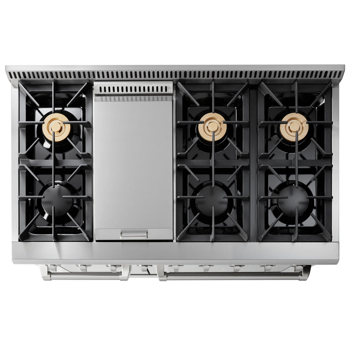 Thor Kitchen 4-Piece Pro Appliance Package - 48-Inch Gas Range, French Door Refrigerator, Dishwasher, and Microwave Drawer in Stainless Steel
