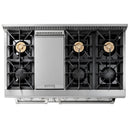 Thor Kitchen 4-Piece Pro Appliance Package - 48-Inch Gas Range, French Door Refrigerator, Dishwasher, and Microwave Drawer in Stainless Steel