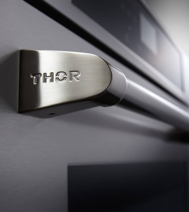 Thor Kitchen 4-Piece Pro Appliance Package - 48-Inch Rangetop, Electric Wall Oven, Dishwasher & Refrigerator with Water Dispenser in Stainless Steel