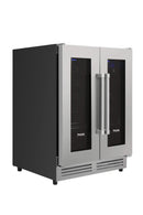 Thor Kitchen 6-Piece Appliance Package - 36-Inch Electric Range, Wall Mount Range Hood, Refrigerator, Dishwasher, Microwave, and Wine Cooler in Stainless Steel
