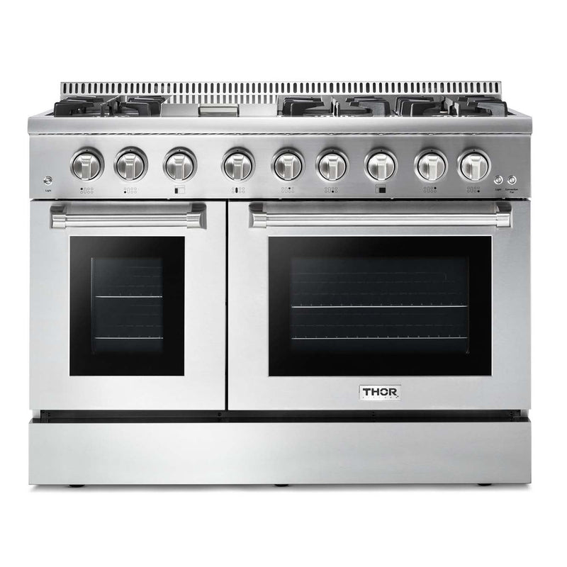 Thor Kitchen 48-Inch 6.7 cu. ft. Dual Fuel Range in Stainless Steel HRD4803U