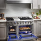 Thor Kitchen 48-Inch 6.7 cu. ft. Professional Gas Range in Stainless Steel with Double Oven HRG4808U