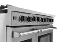 Thor Kitchen 48-Inch 6.8 cu. ft. Double Oven Gas Range in Stainless Steel LRG4807U