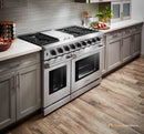 Thor Kitchen 48-Inch 6.8 cu. ft. Double Oven Gas Range in Stainless Steel LRG4807U