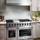 Thor Kitchen 48-Inch 6.8 cu. ft. Double Oven Gas Range in Stainless Steel LRG4807U