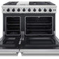 Thor Kitchen 48-Inch 6.8 cu. ft. Double Oven Gas Range in Stainless Steel LRG4807U