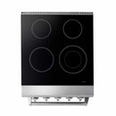 Thor Kitchen 5-Piece Appliance Package - 24-Inch Electric Range, Refrigerator with Water Dispenser, Under Cabinet Hood, Dishwasher, & Microwave Drawer in Stainless Steel