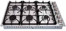 Thor Kitchen 5-Piece Pro Appliance Package - 36-Inch Gas Cooktop, Electric Wall Oven, Wall Mount Hood, Dishwasher & Refrigerator with Water Dispenser in Stainless Steel