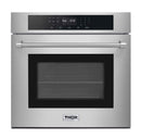Thor Kitchen 5-Piece Pro Appliance Package - 36-Inch Gas Cooktop, Electric Wall Oven, Pro-Style Wall Mount Hood, Dishwasher, & Refrigerator in Stainless Steel