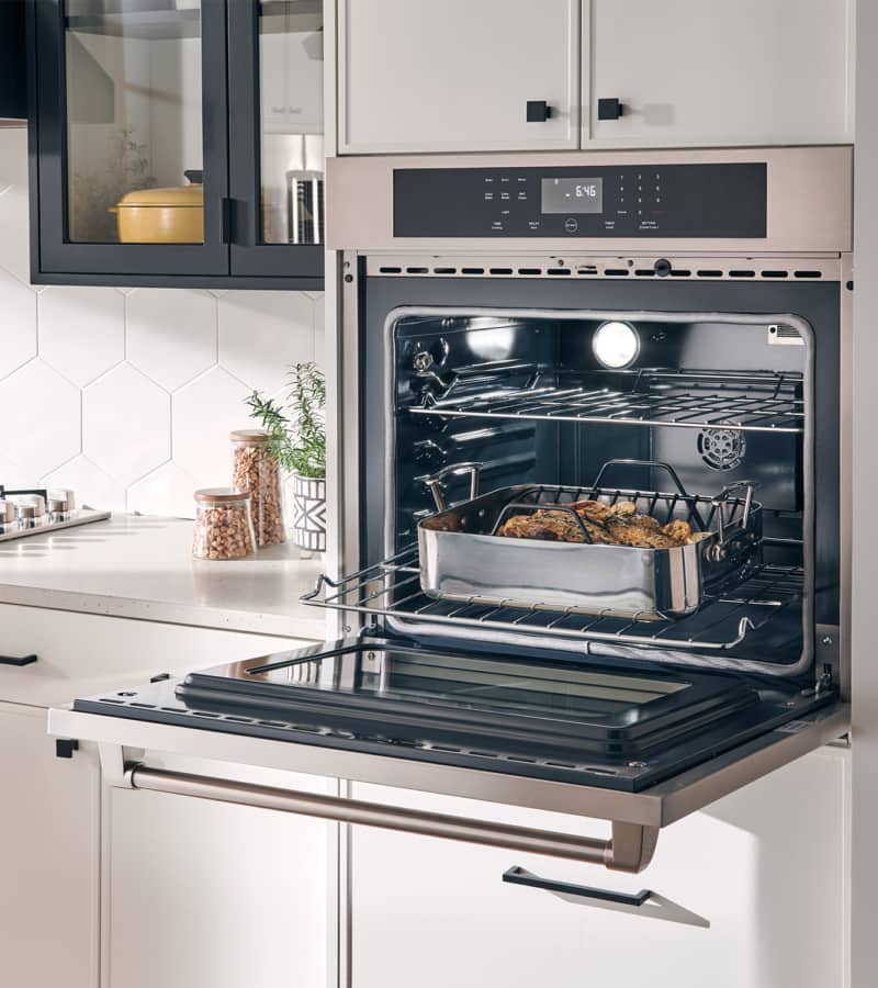 Thor Kitchen 5-Piece Pro Appliance Package - 36-Inch Rangetop, Electric Wall Oven, Wall Mount Hood, Dishwasher & Refrigerator with Water Dispenser in Stainless Steel