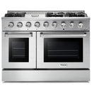 Thor Kitchen 5-Piece Pro Appliance Package - 48-Inch Gas Range, Refrigerator with Water Dispenser, Dishwasher, Under Cabinet 11-Inch Tall Hood, & Microwave Drawer in Stainless Steel
