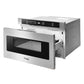 Thor Kitchen 6-Piece Appliance Package - 36-Inch Electric Range, French Door Refrigerator, Wall Mount Hood, Dishwasher, Microwave Drawer, & Wine Cooler in Stainless Steel