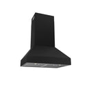 Thor Kitchen 30" Professional Wall Mount Pyramid Range Hood in Black with 800 CFM (TRH30PB)