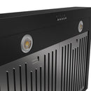 Thor Kitchen 30" Professional Wall Mount Pyramid Range Hood in Black with 800 CFM (TRH30PB)