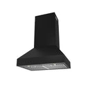 Thor Kitchen 30" Professional Wall Mount Pyramid Range Hood in Black with 800 CFM (TRH30PB)