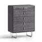 Whiteline Modern Living Chloe Chest of Drawer - CD1888-GRY