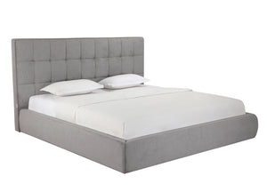 Whiteline Modern Living Dexter King Bed in Grey Color - BK2013F