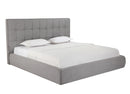 Whiteline Modern Living Dexter King Bed in Grey Color - BK2013F
