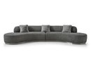 Whiteline Modern Living Perla Curved Sofa - SO2009F