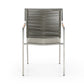 Whiteline Modern Living Rhea Outdoor Dining Armchair - DAC1834-LBRN