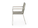 Whiteline Modern Living Rhea Outdoor Dining Armchair - DAC1834-LBRN
