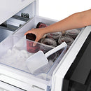 ZLINE 30" 16.1 cu. ft. Built-In 2-Door Bottom Freezer Refrigerator with Internal Water and Ice Dispenser in Black Stainless Steel RBIV-BS-30