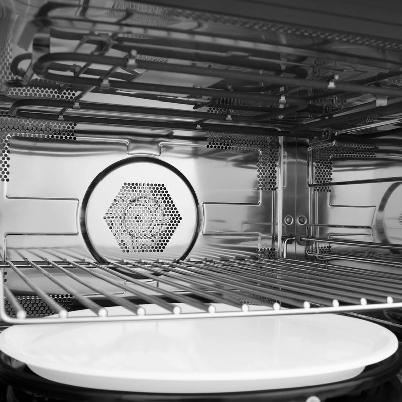 ZLINE Autograph Edition 24" 1.6 cu ft. Built-in Convection Microwave Oven in Black Stainless Steel with Accents MWOZ-24-BS