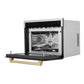 ZLINE Autograph Edition 24" 1.6 cu ft. Built-in Convection Microwave Oven in Stainless Steel with Accents MWOZ-24