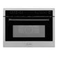 ZLINE Autograph Edition 24" 1.6 cu ft. Built-in Convection Microwave Oven in Stainless Steel with Accents MWOZ-24
