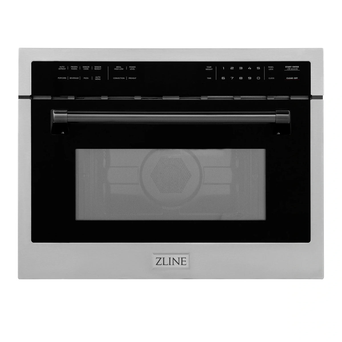 ZLINE Autograph Edition 24" 1.6 cu ft. Built-in Convection Microwave Oven in Stainless Steel with Accents MWOZ-24