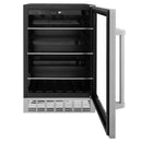 ZLINE 24 in. Monument 154 Can Beverage Fridge in Stainless Steel RBV-US-24