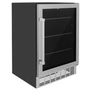 ZLINE 24 in. Monument 154 Can Beverage Fridge in Stainless Steel RBV-US-24